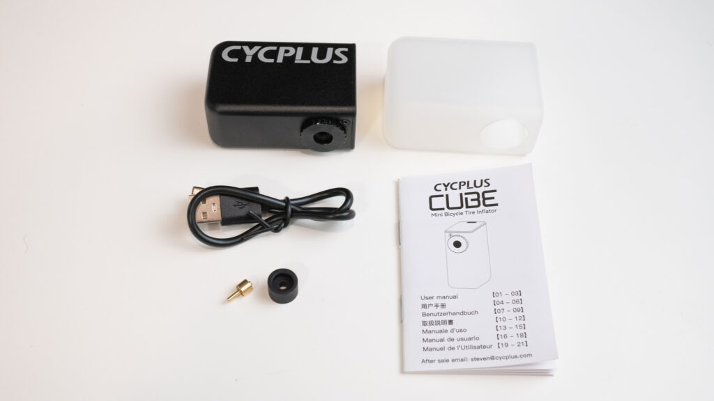 Cycplus Cube, contenido caja