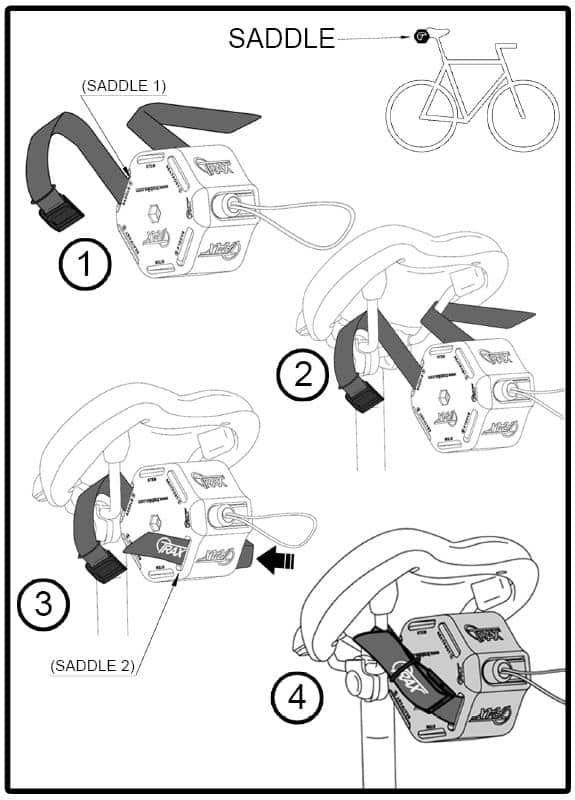 Remolque de bicicletas, Trax Pro, como colocar en el sillín